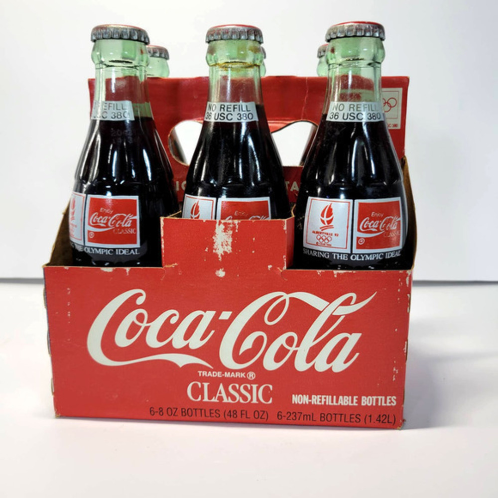 Vintage Coca-Cola 1992 Albertville Winter Olympic Six Pack Unopened